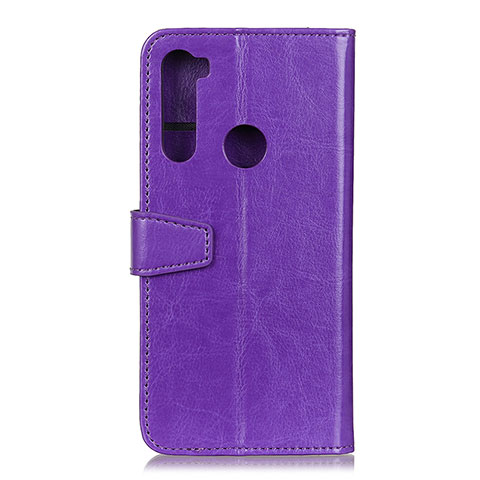 Handytasche Stand Schutzhülle Flip Leder Hülle A06D für Motorola Moto One Fusion Plus Violett
