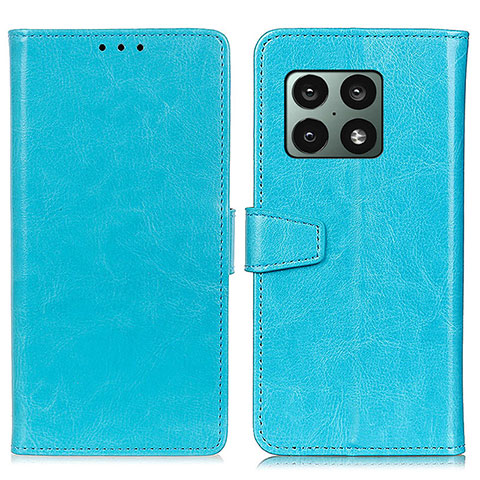 Handytasche Stand Schutzhülle Flip Leder Hülle A06D für OnePlus 10 Pro 5G Hellblau