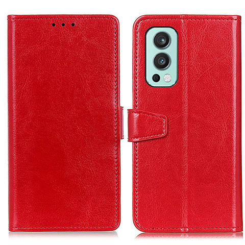 Handytasche Stand Schutzhülle Flip Leder Hülle A06D für OnePlus Nord 2 5G Rot