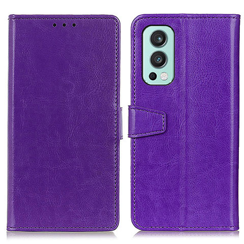 Handytasche Stand Schutzhülle Flip Leder Hülle A06D für OnePlus Nord 2 5G Violett