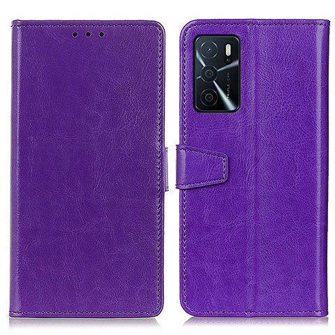 Handytasche Stand Schutzhülle Flip Leder Hülle A06D für Oppo A16 Violett