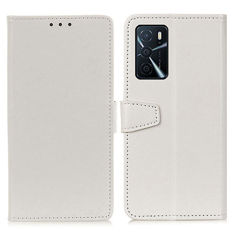 Handytasche Stand Schutzhülle Flip Leder Hülle A06D für Oppo A16 Weiß