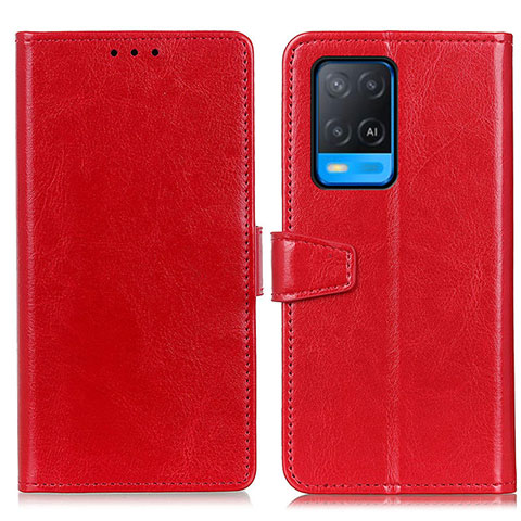 Handytasche Stand Schutzhülle Flip Leder Hülle A06D für Oppo A54 4G Rot