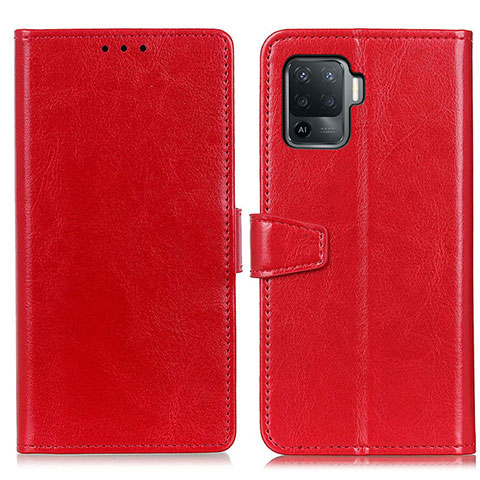 Handytasche Stand Schutzhülle Flip Leder Hülle A06D für Oppo A94 4G Rot