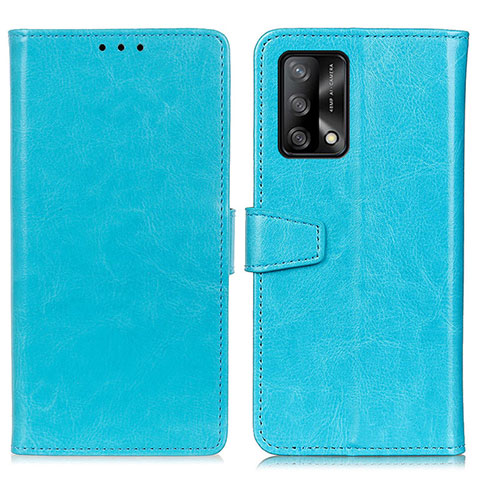 Handytasche Stand Schutzhülle Flip Leder Hülle A06D für Oppo A95 4G Hellblau