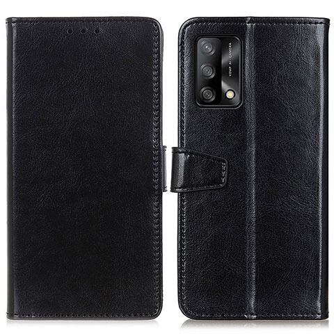 Handytasche Stand Schutzhülle Flip Leder Hülle A06D für Oppo A95 4G Schwarz