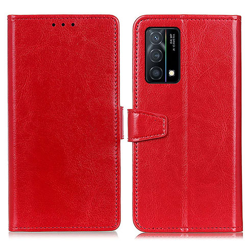 Handytasche Stand Schutzhülle Flip Leder Hülle A06D für Oppo K9 5G Rot