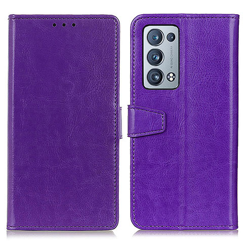 Handytasche Stand Schutzhülle Flip Leder Hülle A06D für Oppo Reno6 Pro 5G Violett