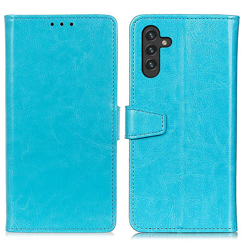 Handytasche Stand Schutzhülle Flip Leder Hülle A06D für Samsung Galaxy A04s Hellblau