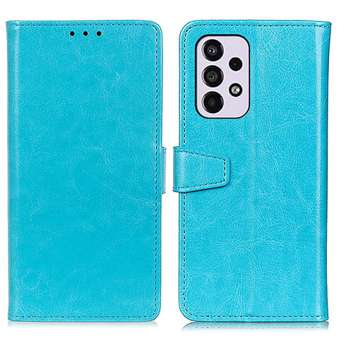 Handytasche Stand Schutzhülle Flip Leder Hülle A06D für Samsung Galaxy A33 5G Hellblau