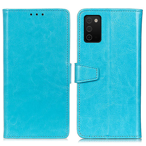 Handytasche Stand Schutzhülle Flip Leder Hülle A06D für Samsung Galaxy M02s Hellblau