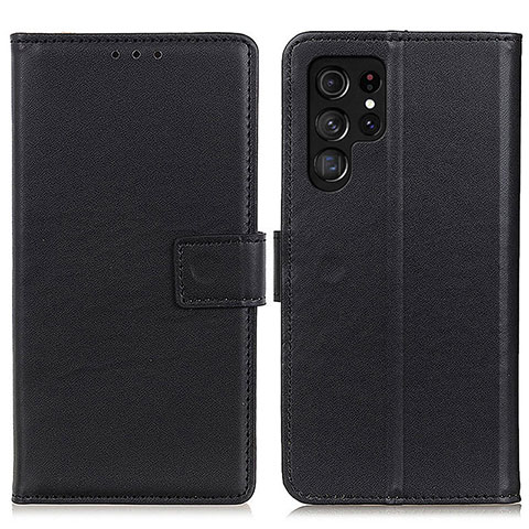 Handytasche Stand Schutzhülle Flip Leder Hülle A06D für Samsung Galaxy S21 Ultra 5G Schwarz