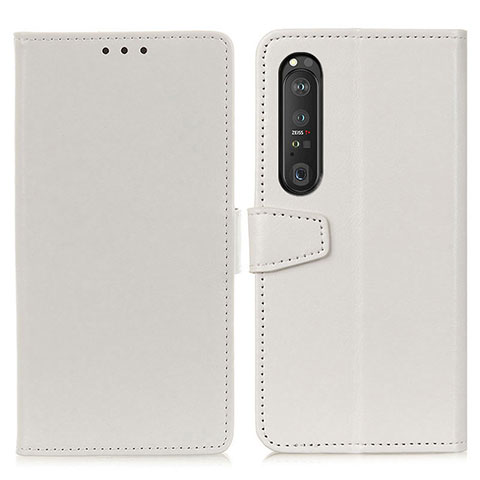 Handytasche Stand Schutzhülle Flip Leder Hülle A06D für Sony Xperia 1 III Weiß