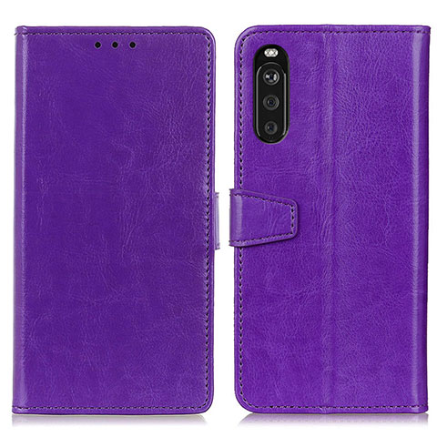 Handytasche Stand Schutzhülle Flip Leder Hülle A06D für Sony Xperia 10 III Lite Violett