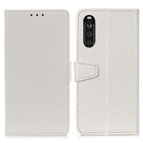 Handytasche Stand Schutzhülle Flip Leder Hülle A06D für Sony Xperia 10 III SO-52B Weiß