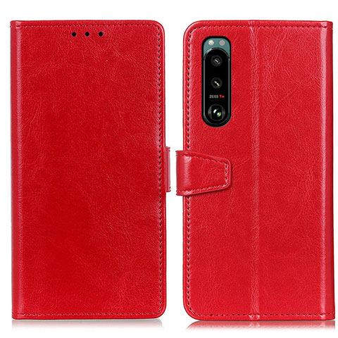 Handytasche Stand Schutzhülle Flip Leder Hülle A06D für Sony Xperia 5 III SO-53B Rot