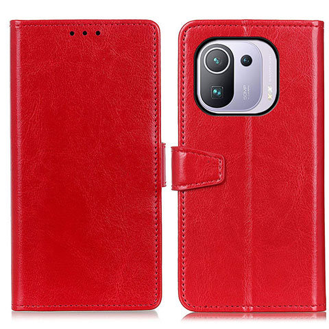 Handytasche Stand Schutzhülle Flip Leder Hülle A06D für Xiaomi Mi 11 Pro 5G Rot