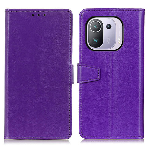 Handytasche Stand Schutzhülle Flip Leder Hülle A06D für Xiaomi Mi 11 Pro 5G Violett