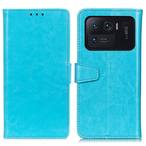 Handytasche Stand Schutzhülle Flip Leder Hülle A06D für Xiaomi Mi 11 Ultra 5G Hellblau