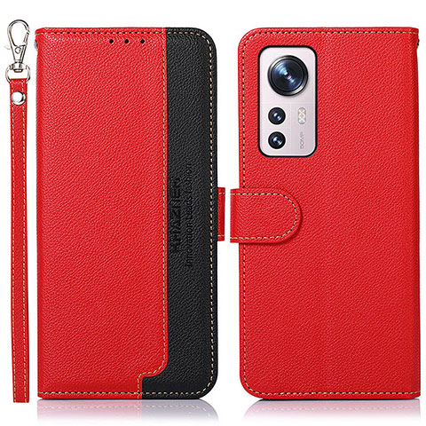 Handytasche Stand Schutzhülle Flip Leder Hülle A06D für Xiaomi Mi 12 5G Rot