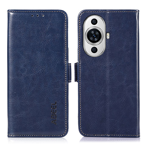 Handytasche Stand Schutzhülle Flip Leder Hülle A07D für Huawei Nova 11 Blau