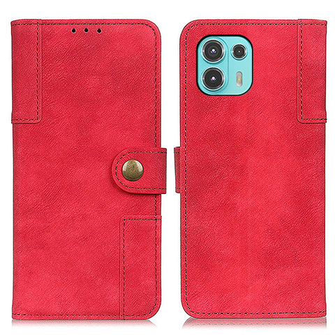 Handytasche Stand Schutzhülle Flip Leder Hülle A07D für Motorola Moto Edge 20 Lite 5G Rot