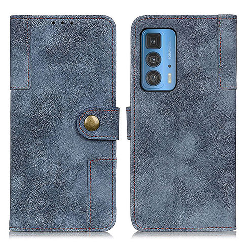 Handytasche Stand Schutzhülle Flip Leder Hülle A07D für Motorola Moto Edge 20 Pro 5G Blau