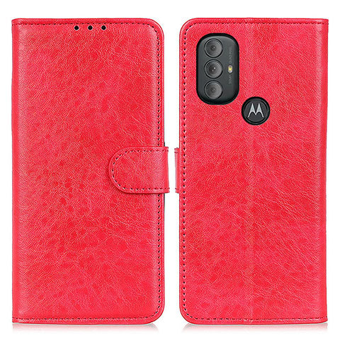 Handytasche Stand Schutzhülle Flip Leder Hülle A07D für Motorola Moto G Play (2023) Rot