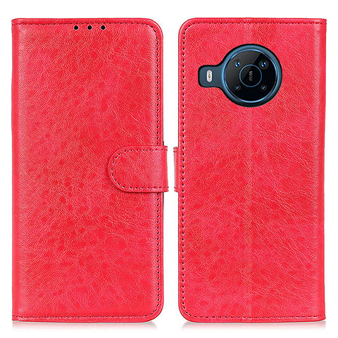 Handytasche Stand Schutzhülle Flip Leder Hülle A07D für Nokia X100 5G Rot