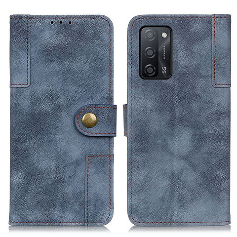 Handytasche Stand Schutzhülle Flip Leder Hülle A07D für Oppo A56 5G Blau