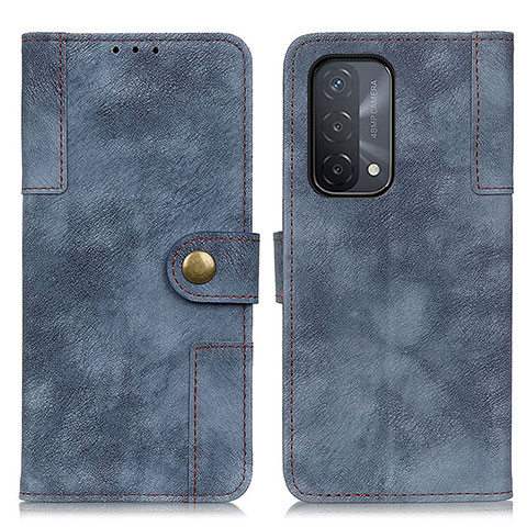 Handytasche Stand Schutzhülle Flip Leder Hülle A07D für Oppo A74 5G Blau