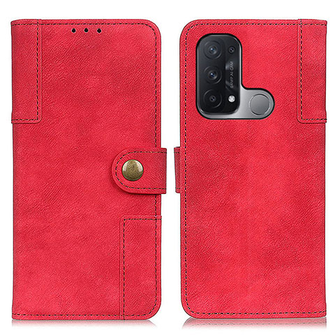 Handytasche Stand Schutzhülle Flip Leder Hülle A07D für Oppo Reno5 A Rot