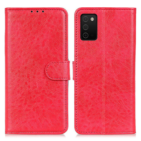 Handytasche Stand Schutzhülle Flip Leder Hülle A07D für Samsung Galaxy A02s Rot