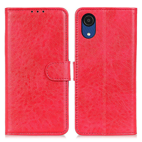 Handytasche Stand Schutzhülle Flip Leder Hülle A07D für Samsung Galaxy A03 Core Rot