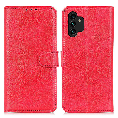 Handytasche Stand Schutzhülle Flip Leder Hülle A07D für Samsung Galaxy A13 4G Rot