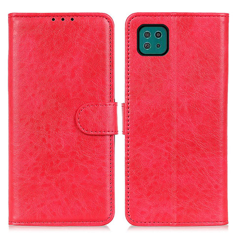 Handytasche Stand Schutzhülle Flip Leder Hülle A07D für Samsung Galaxy A22s 5G Rot