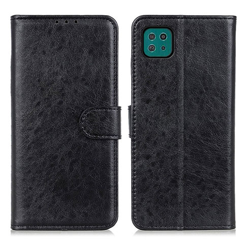 Handytasche Stand Schutzhülle Flip Leder Hülle A07D für Samsung Galaxy A22s 5G Schwarz