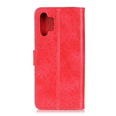 Handytasche Stand Schutzhülle Flip Leder Hülle A07D für Samsung Galaxy A32 5G Rot