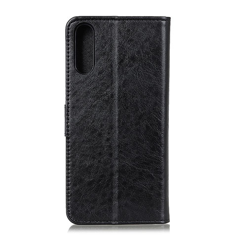 Handytasche Stand Schutzhülle Flip Leder Hülle A07D für Samsung Galaxy M02 Schwarz