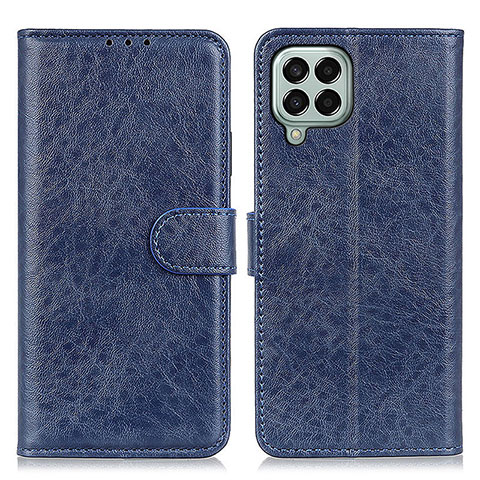 Handytasche Stand Schutzhülle Flip Leder Hülle A07D für Samsung Galaxy M33 5G Blau