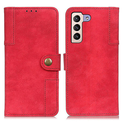 Handytasche Stand Schutzhülle Flip Leder Hülle A07D für Samsung Galaxy S21 5G Rot