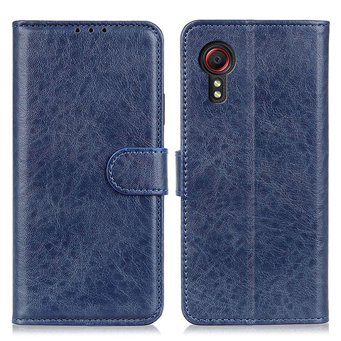 Handytasche Stand Schutzhülle Flip Leder Hülle A07D für Samsung Galaxy XCover 5 SM-G525F Blau