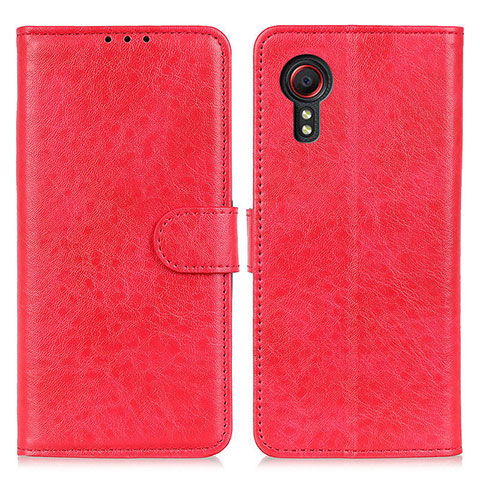 Handytasche Stand Schutzhülle Flip Leder Hülle A07D für Samsung Galaxy XCover 5 SM-G525F Rot