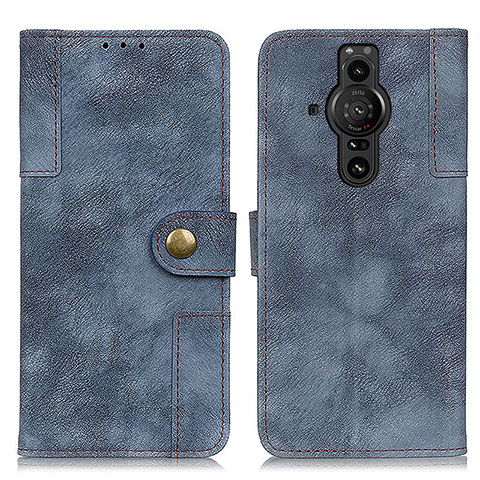 Handytasche Stand Schutzhülle Flip Leder Hülle A07D für Sony Xperia PRO-I Blau