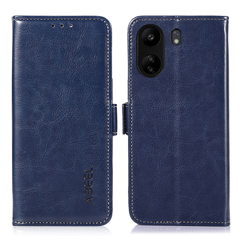 Handytasche Stand Schutzhülle Flip Leder Hülle A07D für Xiaomi Poco C65 Blau