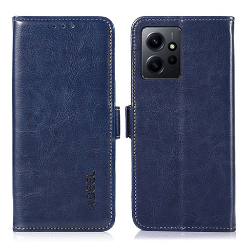 Handytasche Stand Schutzhülle Flip Leder Hülle A07D für Xiaomi Redmi Note 12 4G Blau