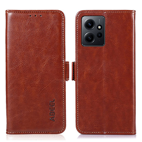 Handytasche Stand Schutzhülle Flip Leder Hülle A07D für Xiaomi Redmi Note 12 4G Braun