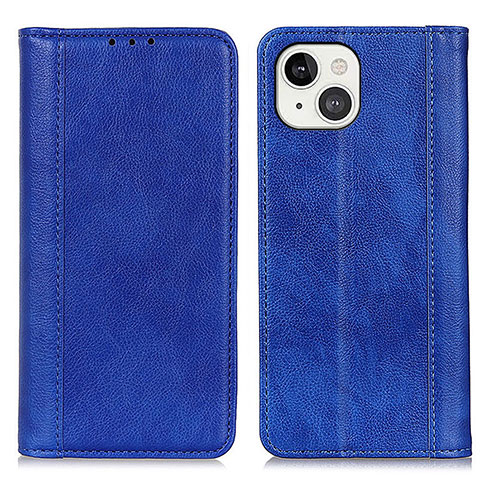 Handytasche Stand Schutzhülle Flip Leder Hülle A08 für Apple iPhone 13 Mini Blau