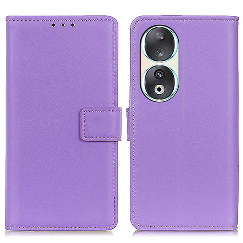 Handytasche Stand Schutzhülle Flip Leder Hülle A08D für Huawei Honor 90 5G Violett