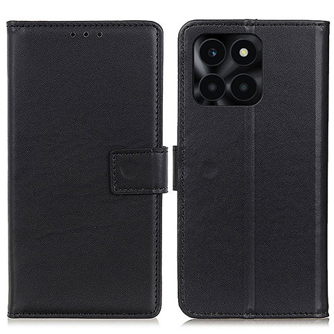 Handytasche Stand Schutzhülle Flip Leder Hülle A08D für Huawei Honor X6a Schwarz